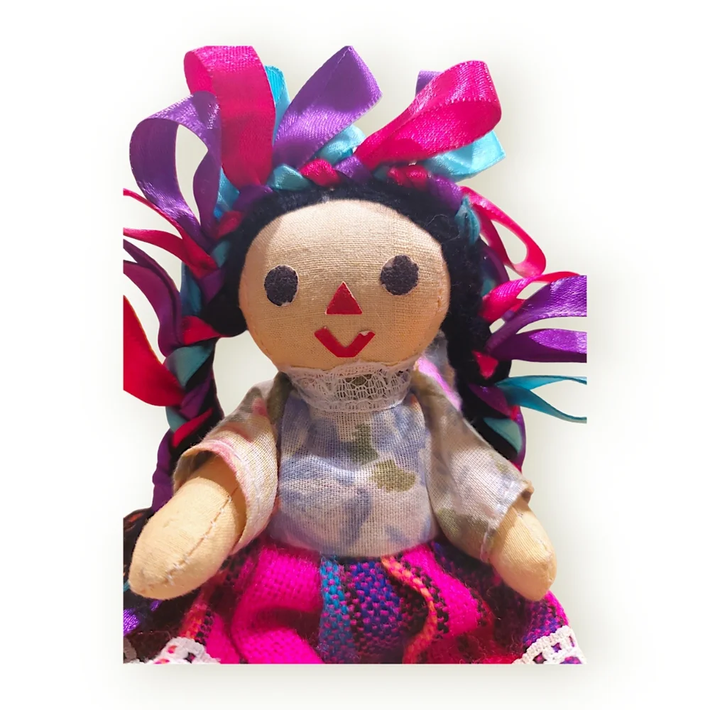 Vintage Jointed Mexican Indigenous Otomi "Lele" Doll - Picture 2 of 4